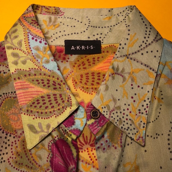 AKRIS Swiss Indian-pattern cotton shirt - Picture 4 of 11